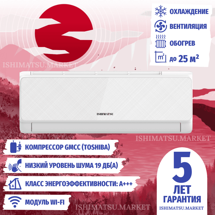 Сплит-системы ISHIMATSU MIURA ARK-09I Wi-Fi